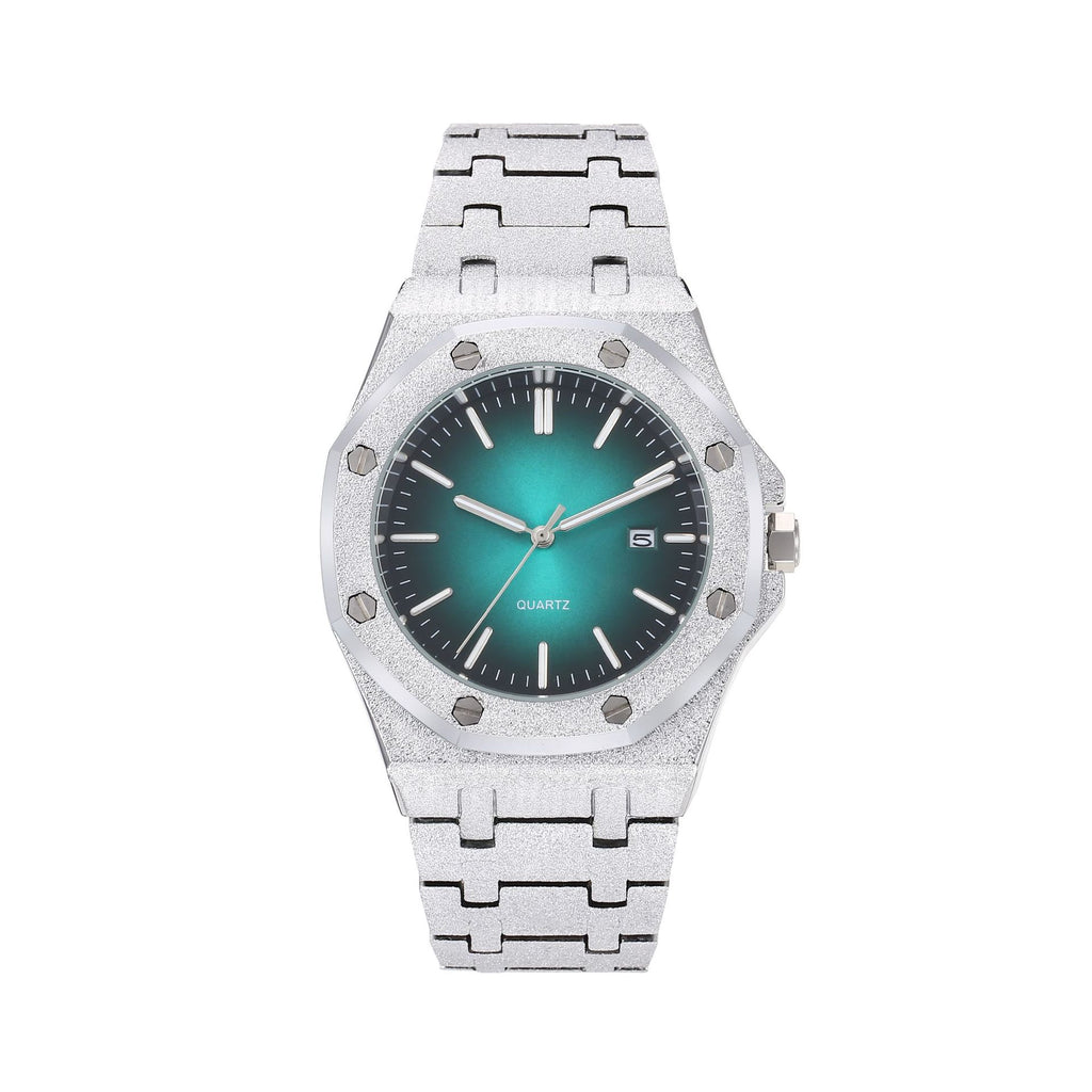 Frost Gold Octagonal Dial Waterproof Luminous Quartz Watch