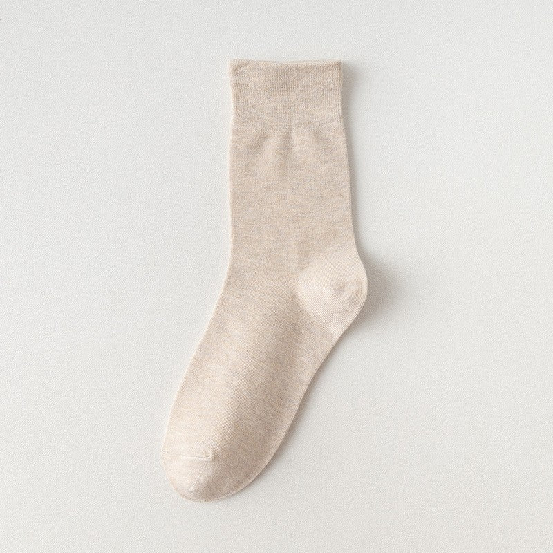 Women's Solid Color Mid-Calf Socks