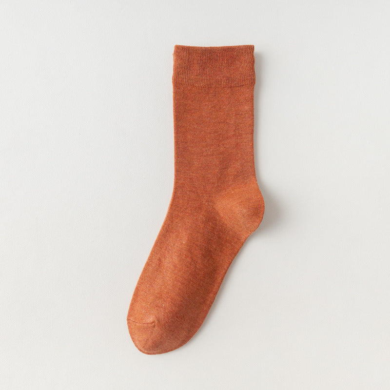 Women's Solid Color Mid-Calf Socks
