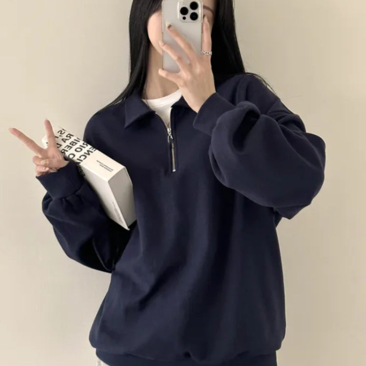 Half Zip Women's Sweatshirt