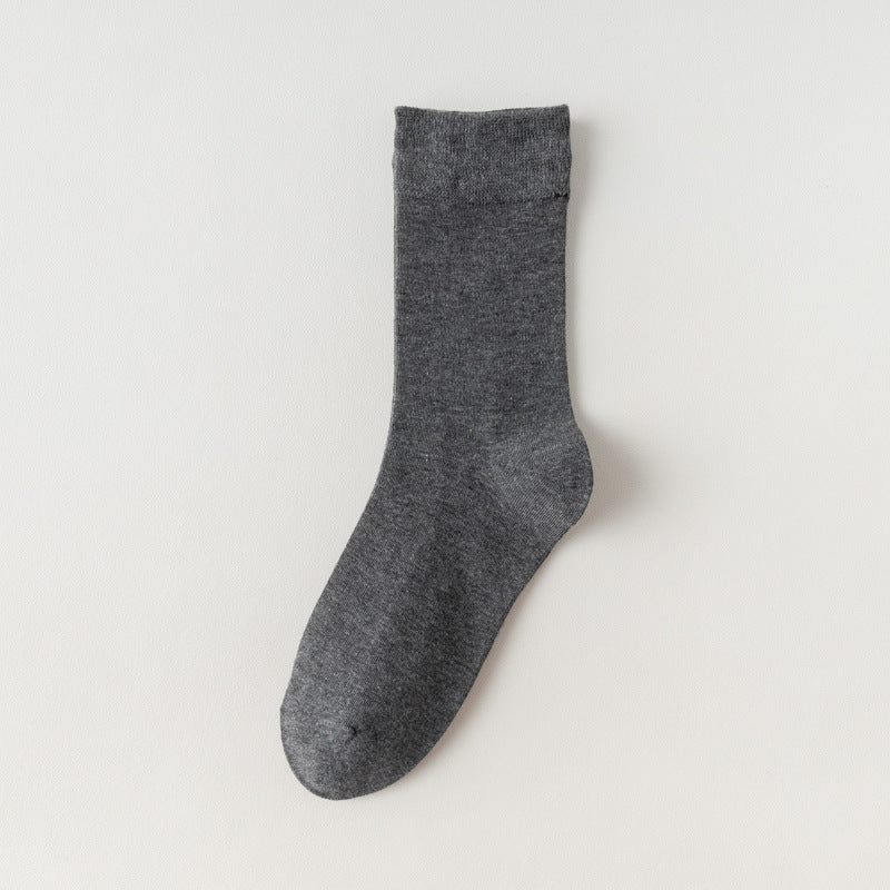 Women's Solid Color Mid-Calf Socks
