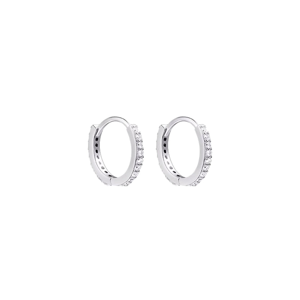 Shiny Geometric Silver Plated Earrings
