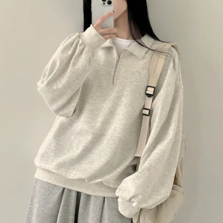 Half Zip Women's Sweatshirt