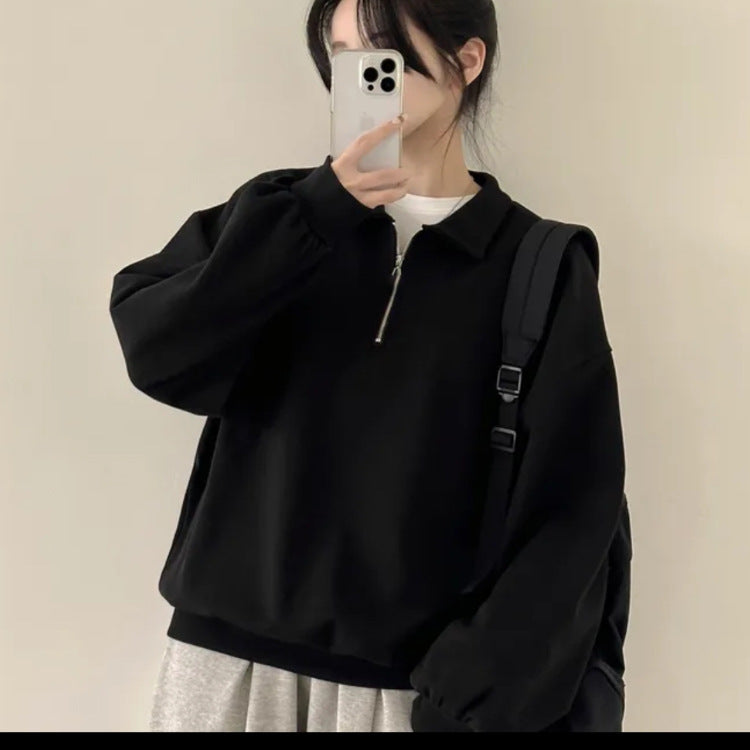 Half Zip Women's Sweatshirt