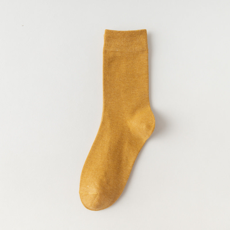 Women's Solid Color Mid-Calf Socks