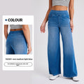 Women High Waist Denim Wide Jeans