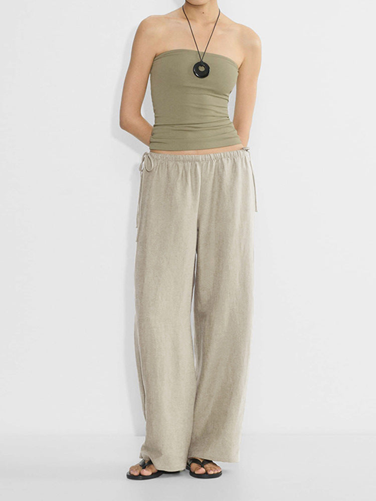 Linen Wide-Loose Premium Pants