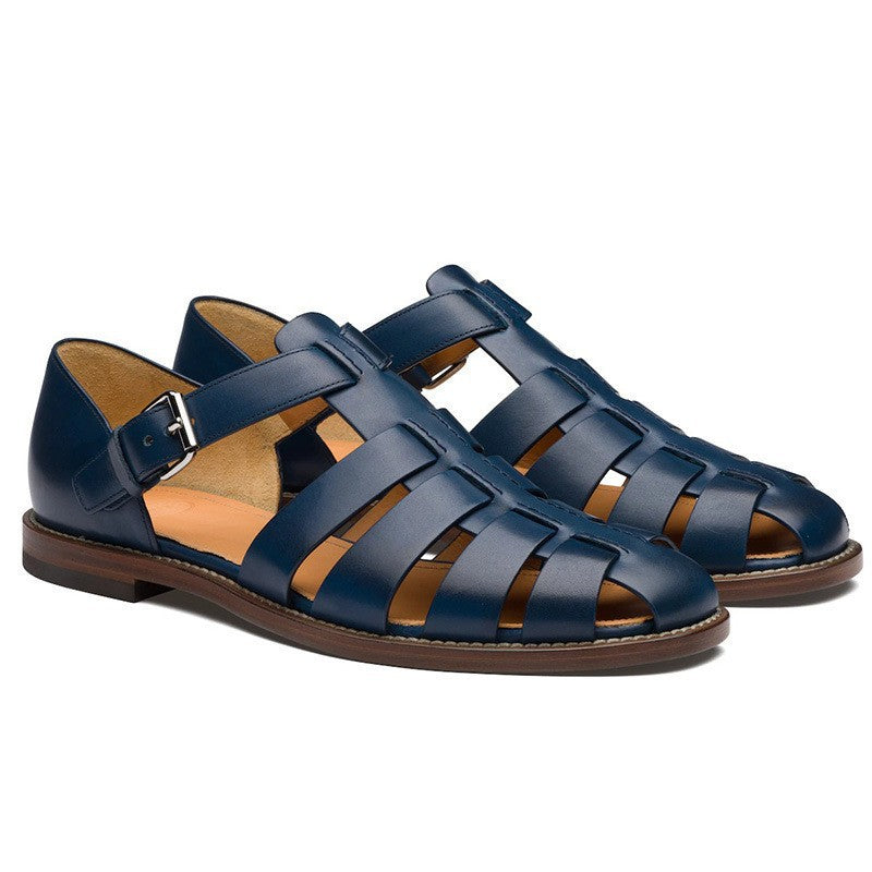 Women's Breathable Leather Buckle Sandals