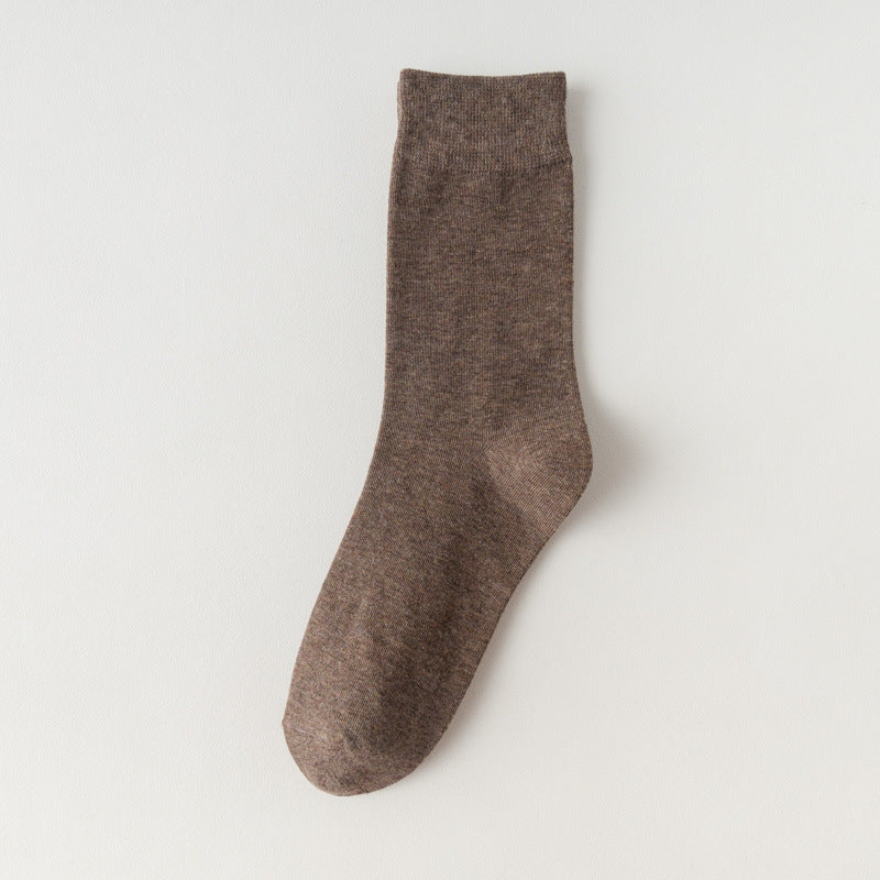 Women's Solid Color Mid-Calf Socks