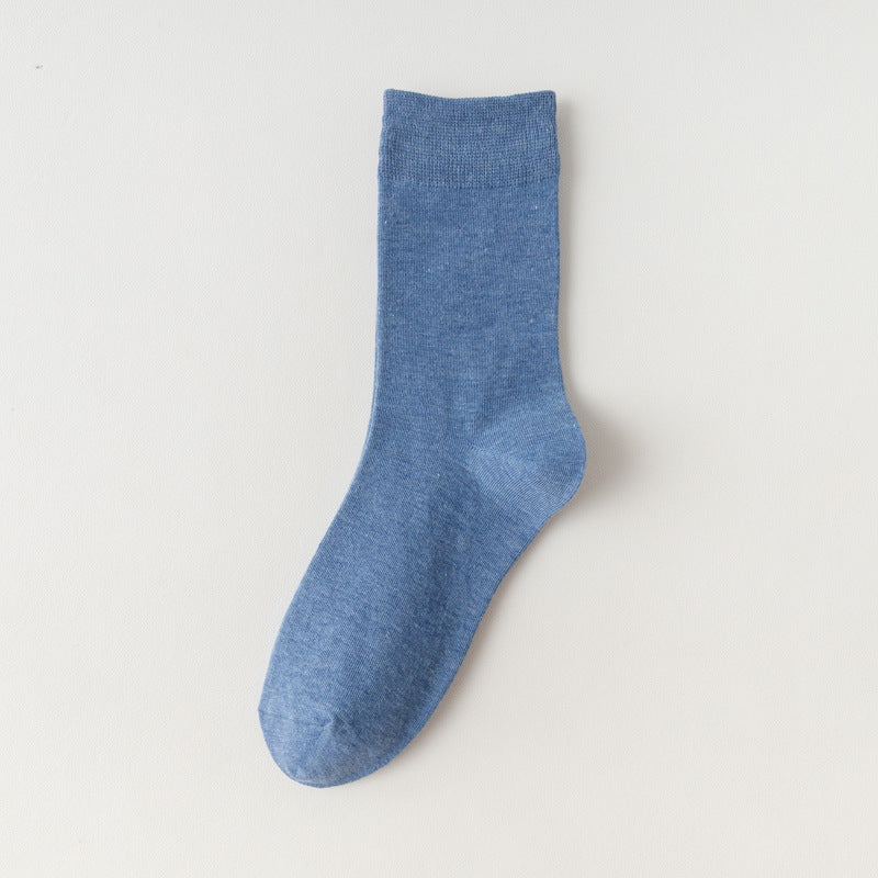 Women's Solid Color Mid-Calf Socks