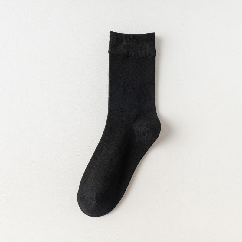 Women's Solid Color Mid-Calf Socks