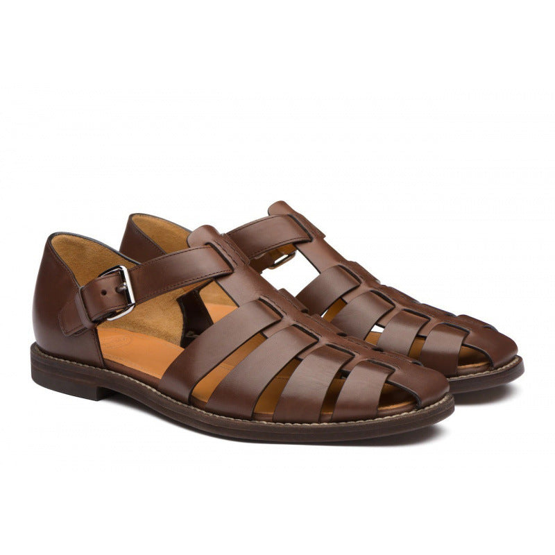 Women's Breathable Leather Buckle Sandals