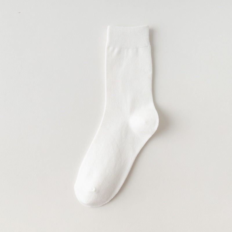 Women's Solid Color Mid-Calf Socks